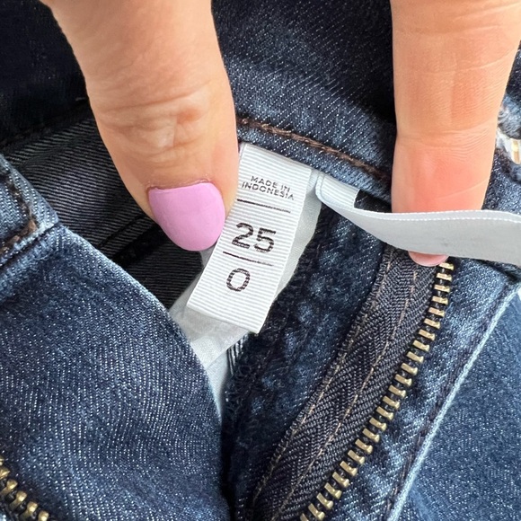 LOFT mid-rise skinny ankle jeans size 25 - Picture 3 of 3